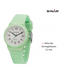 SINAR Uhr Analog - 34 mm - 13-18 cm - 10 Bar - Mintgrün - XB-18-3