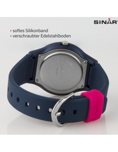 Sinar Armbanduhr Analog Blau/Rosa - XB-48-2