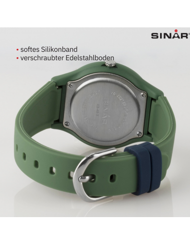 Sinar Armbanduhr Analog Grün/Blau - XB-48-3