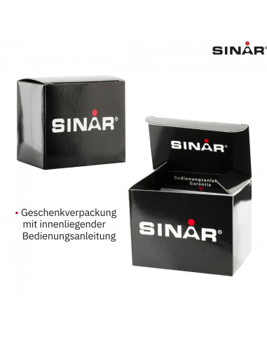 Sinar Armbanduhr - Easserdicht - Digital - Verstellbar (13.5-19 cm) - Schwarz/Silber XF-68-1