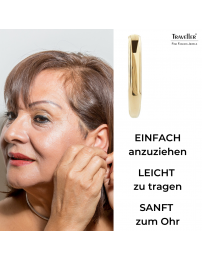 Traveller Creolen - Edelstahl - Goldfarbe - 14 mm - 181131