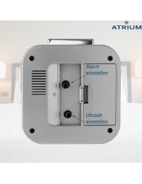 ATRIUM Wecker - Senioren - Analog - Silber - Deutlich - Einfache Bedienung - A530-18