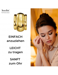 Traveller Ohrclip - 22kt Vergoldet - 15 x 10 mm - 157608