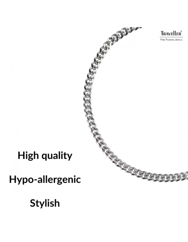 Traveller Necklace - Men - Necklace Men - Stainless Steel - 55cm lang