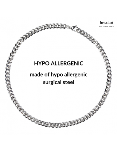 Traveller Necklace - Men - Necklace Men - Stainless Steel - 55cm lang