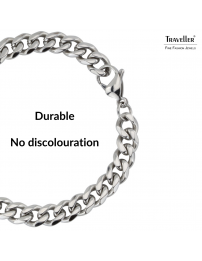 Traveller Bracelet - Men - Silver Coloured - Stainless Steel - Links - 22 x 0,9 cm - 180958