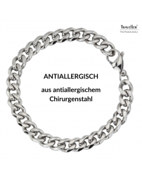 Traveller Armband - Herren - Silberfarbe - Edelstahl - Glieder - 22 x 0,9 cm - 180958