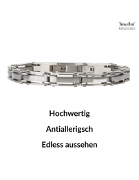 Traveller Armband - Herren - Silberfarbe - Edelstahl - 21 x 0,8 cm - 181058 Traveller Armband - Herren - Silberfarbe - Edelstahl - 21 x 0,8 cm - 181058
