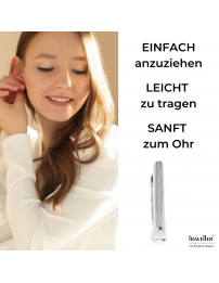 Traveller Creolen - Edelstahl - Silberfarbe - Rechteck - 12 mm - 181251