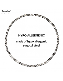 Traveller Necklace - Men - Chain Men - Stainless Steel - 55cm long