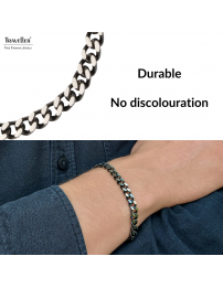 Traveller Bracelet - Men - Silver Coloured - Stainless steel - Chain - 22 cm - 181199 