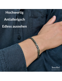 Traveller Armband - Herren - Silberfarbe - Edelstahl - Glieder - 22 cm - 181199 Traveller Armband - Herren - Silberfarbe - Edelstahl - Glieder - 22 cm - 181199