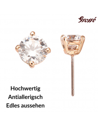 Grossé Ohrsteckers - Aristocratic - Goldfarbe - Zirkonia - Vergoldet - Ø 6 mm - GJ63208 