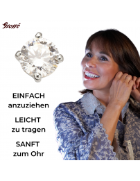 Grossé Ohrstecker - Aristocratic - Silberfarbe - Zirkonia - Platiniert - Ø 6 mm - GJ63210P 