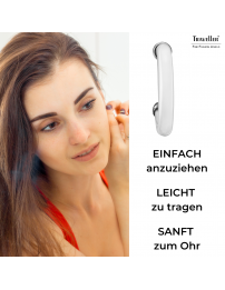 Traveller Ohrclips - Ohrringe - Platiniert - Resin Weiss - 25 mm - Silberfarbe - 157714