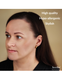 Traveller Earrings - Hoop Earrings - Bicolor - Gold Plated - Ø13mm - Stainless Steel - Silver & Gold Coloured - 166345