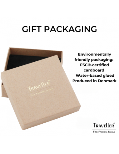 Traveller Hoop Earrings - Gold Plated - Zirconia - Ø 14 mm - Stainless Steel - 166354