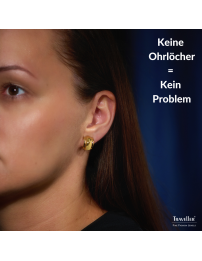 Traveller Ohrclip - 22kt Vergoldet - 15 x 10 mm - 157608