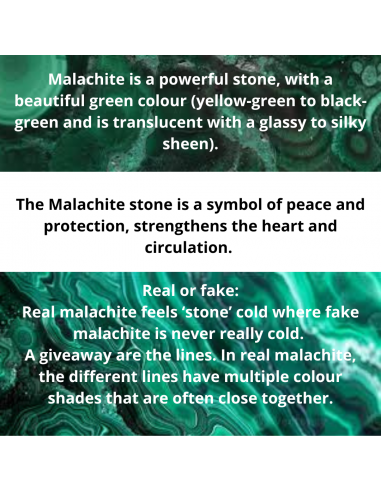 Traveller Necklace with Pendant - 22ct Gold Plated - Real Malachite - Green - Ø 11mm - 40 + 4 + 4 cm - 112505