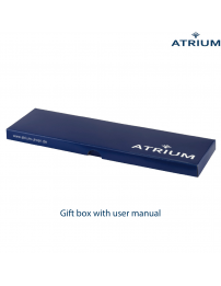 ATRIUM Watch - Ladies - Analogue - Silver Coloured - Light Brown Leather Strap - Clear Dial - 27 mm - A37-17