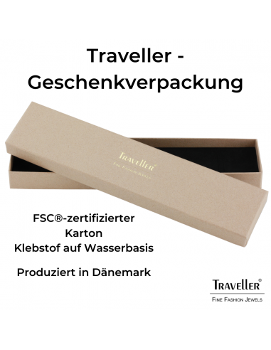 Traveller Armband - Edelstahl - Silberfarben - Glieder - 20 cm - 181224