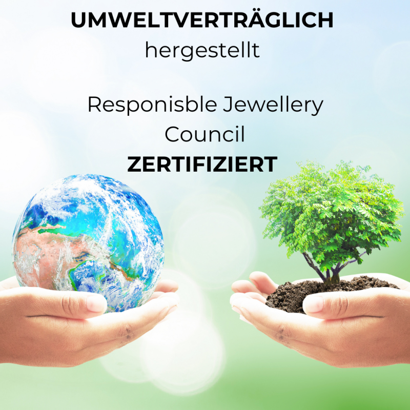 Traveller Kreuz Kette - Herren - Kette Man - Made in Germany - Carbon & Edelstahl - 50cm lang