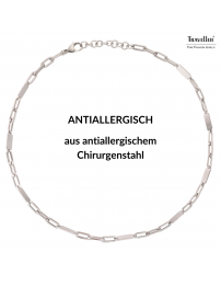 Traveller Collier - Herren - Kette Man -  Matt Edelstahl - 55cm lang
