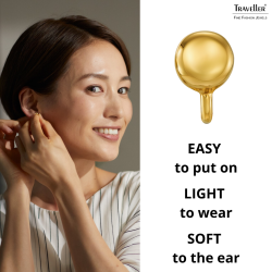 Traveller Clip-on Earrings - Gold Plated - Button - 7 mm - 157849