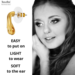 Traveller Earrings - Gold Plated - Crystal - 6x3,6mm - Teardrop - 17x9mm - 157842