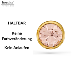 Traveller Ohrstecker - Vergoldet - Kristall - Golden Quartz - 10mm - 157856