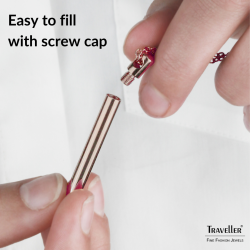 Traveller Necklace with Urn Pendant - Ash Pendant -45mm - Rosé Gold Plated - Stainless Steel - Zirconia -45-50cm - 181140