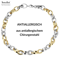 Traveller Damen Collier - Edelstahl - Bicolor - Glieder - 52 cm - 181099