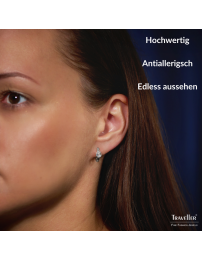 Traveller Creolen - Edelstahl - Zirkonia - Silberfarben - Ø 15 mm - 166320