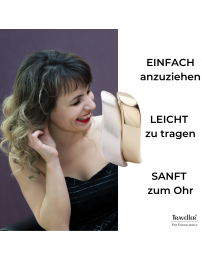 Traveller Ohrclips - Platiniert & 22kt vergoldet - Bicolor - Matt & glänzend- 18x9mm - 155102